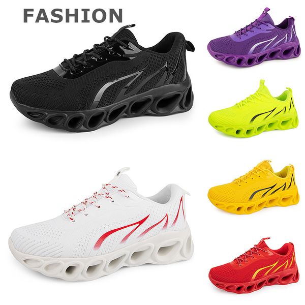 Erkekler Kadınlar Koşu Ayakkabı Siyah Beyaz Kırmızı Mavi Sarı Neon Yeşil Gri Erkek Eğitmenler Spor Moda Açık Atletik Spor ayakkabıları Eur38-45 Gai Color57