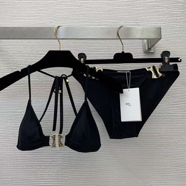 Triumph bikini verão designer senhoras conjunto sexy preto luxo maiô forma estrela beachwear egresv bsxq