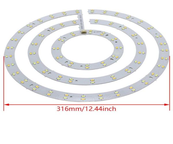 Othmro 1 pz 5730 SMD pannello LED cerchio lampada in alluminio lampada da soffitto 36 W 220 V D316mm bianco puro 6500 K caldo 3000 K moduli7217131