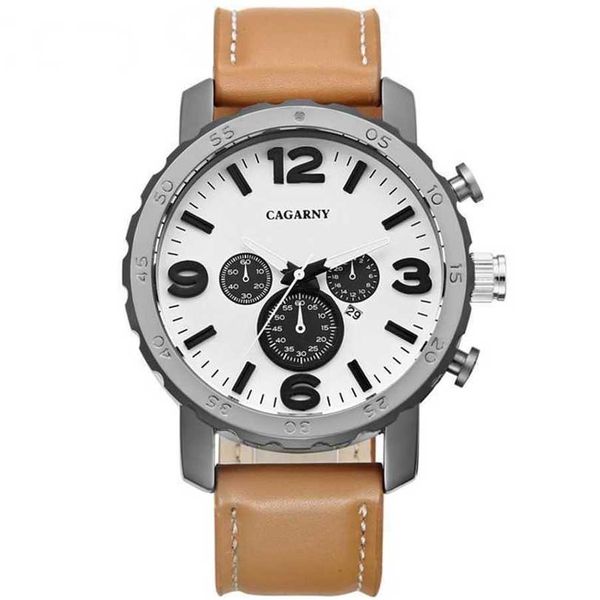 12% OFF relógio Cagarny Men Quartz Casual Mens Luxo Esporte Exército Militar Relógio de Pulso Homem Relógio de Exibição