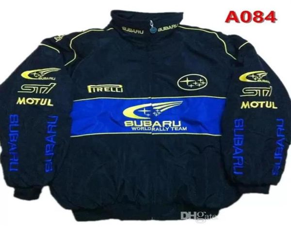 Autunno Inverno Uomo039s Abbigliamento Moto Giacca da ciclismo Marea Cotone Tuta antivento Subaru Ricamo Cotone Nascar Moto Ca9823828