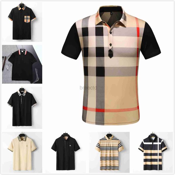 2022 Sommer Herren T-Shirts Kleidung Luxus Designer Polo Shirts Männer Casual Mode Schlange Biene Druck Stickerei T Shirt High Street Herren Polos Größe M-3XL 240304
