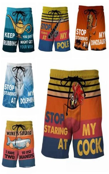 Men039s Shorts Männer Strand Hosen Sommer Mode Cock Banana Cool 3D Druck Sexy Siwmwear Board Briefs Für Mann Badehose beachwea1122793