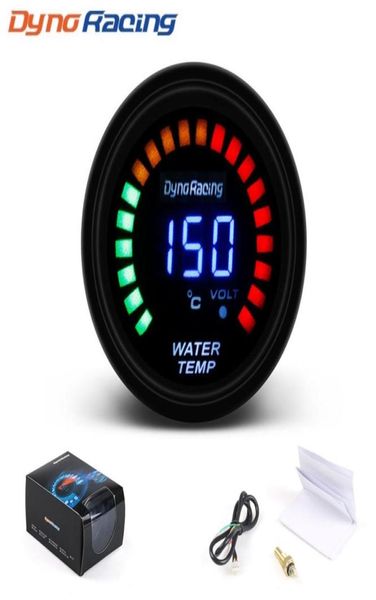 Dynoracing 52mm 2 pollici LCD Digitale Indicatore temperatura acqua per auto con sensore Indicatore temperatura acqua Auto meter9926778