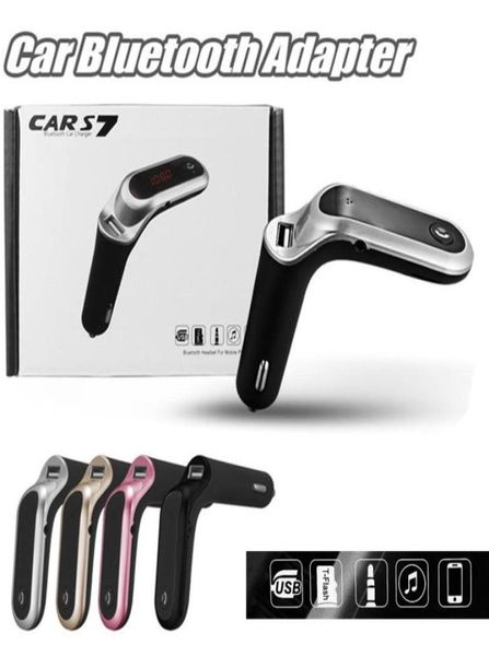 S7 Drahtloser Bluetooth-FM-Transmitter, Auto-Set, Zigarettenanzünder, MP3-Musik-Player, USB-Autoladegerät, schnelles Aufladen, Radio-Adapter9866499