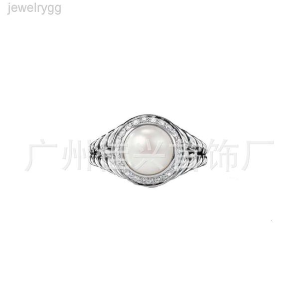 Дизайнер Дэвид Юманс Юрма Ювелирные изделия Dy Pearl Ring Fashion Thread Style Diamond внедряет новый Давид