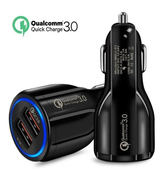 En kaliteli QC 30 Fast Charger 6a Qualcomm Hızlı Araba Ücreti Samsung Huawei Tablet2118818