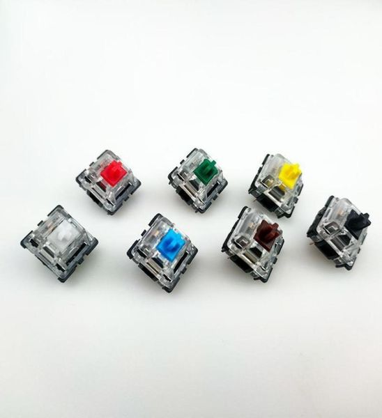 Idobao Gateron mx switch 3 pinos capa transparente mx verde marrom azul interruptores para teclado mecânico compatível com cereja 16076810