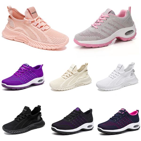 Neue Männer Frauen Wandern Laufen Flache Schuhe Weiche Sohle Mode Lila Weiß Schwarz Bequeme Sport Farbe Blockieren Q38 GAI sport