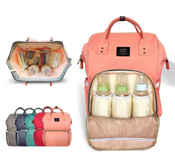 Einzelhandel 14 Farben Wickeltasche Mama Mutterschaft Wickeltaschen Große Kapazität Baby Reiserucksack Desiger Pflegetasche Babypflege Für Papa a3921069