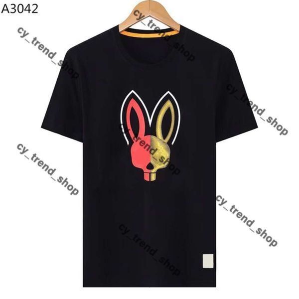 Tasarımcı Gömlek Tavşan Baskı Polo Gömlek Sıradan Psyco Psikolojik Tavşan Pyscho Bunny Physco Tavşan Tişört Moda Tees Pamuk Kısa Kollu Physcho Tavşan Gömlek 195