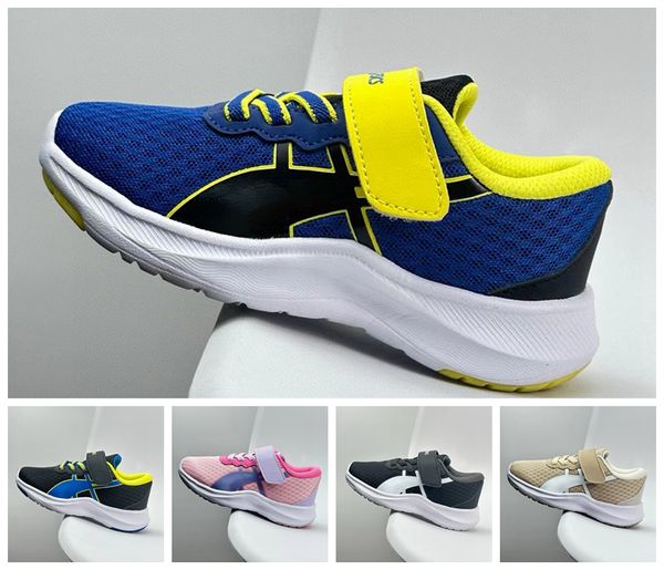 Scarpe in maglia di marca di lusso per corridori per bambini ragazzi e scarpe firmate di ragazze graffiti blu rosa bla nera multicolore scarpe da ginnastica scarpe da ginnastica