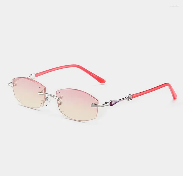 Óculos de sol luxo corte de diamante óculos de leitura mulheres homens ultraleve quadro de liga de alta qualidade anti blu 1 1.5 2 2.5 3 3.5 4