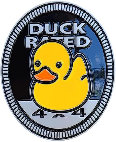 Emblema automotivo de metal com classificação Duck projetado especificamente para Jeep Wrangler ou Cherokee1398536