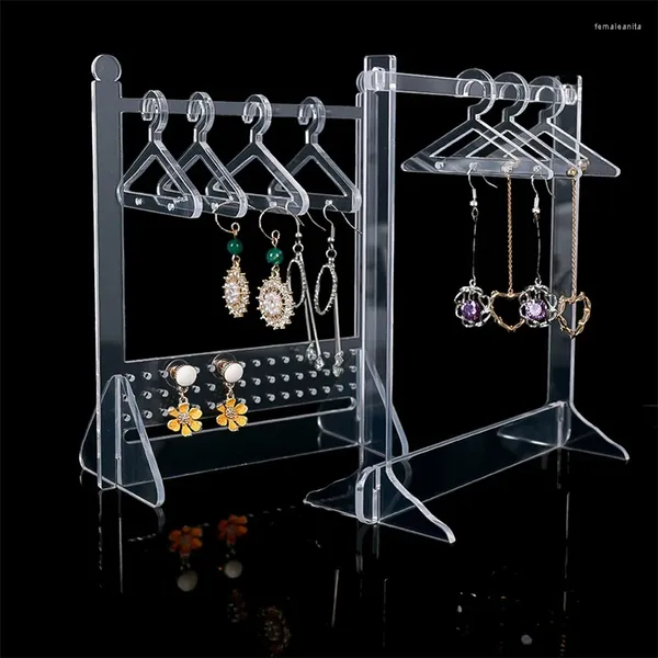 Sacchetti per gioielli Organizzatore Orecchini Collana Anello Supporto per bracciale Espositore in acrilico Appendiabiti