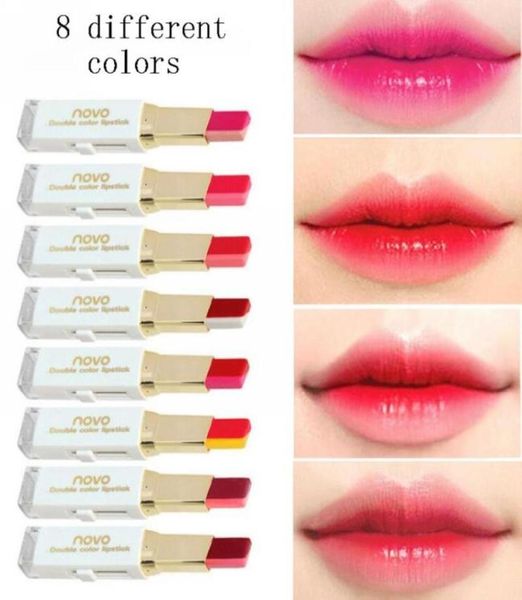 8 colori diversi 38g Rossetto NOVO Rossetto doppio colore 100 pezzi lotto DHL 1530004