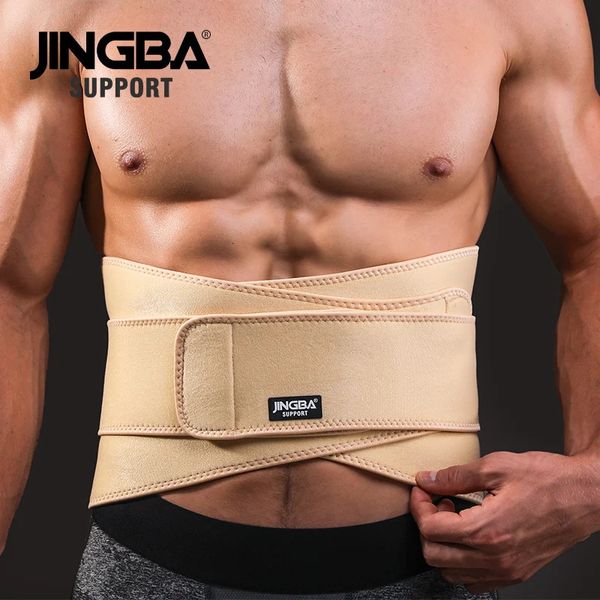 JINGBA SUPPORT фитнес-ремень для спины, поддержка талии, тренажер для пота, триммер для мышц брюшного пресса, спортивная безопасность, завод 240226