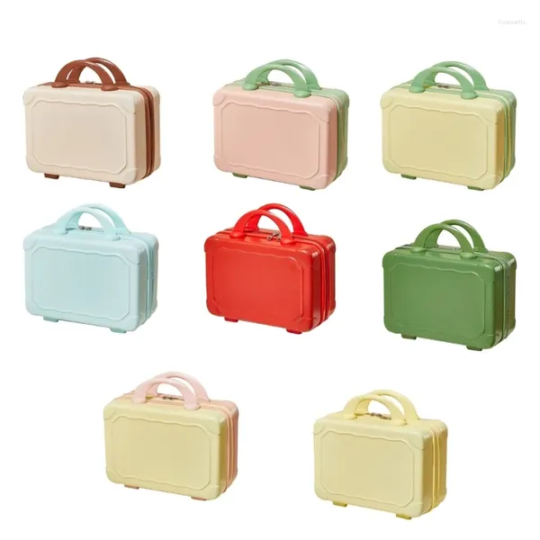 Borse per cosmetici Borsa da viaggio per mini bagagli da donna Borsa per valigie portatile da 14 pollici con manico Borsa da toilette da donna di grande capacità