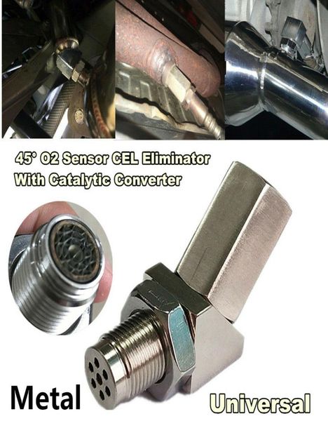 45-Grad-Lambdasensor-AbstandshalterO2-Sauerstoff-Katalysatorkonverter für Motorkontrollleuchte Fix Universal Mini Cat1702207