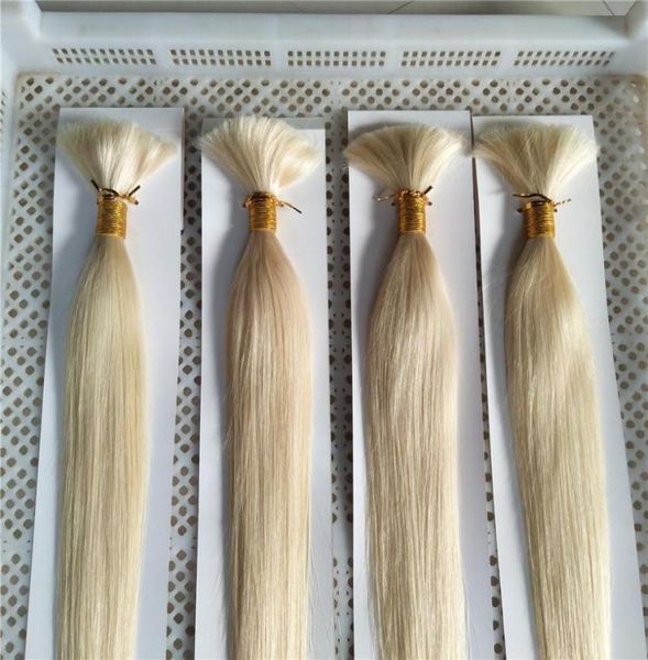 LUMMY Cabelo Humano Em Massa Loira Mais Leve 60 Cabelo Em Massa 1428 polegadas 100gbundle Cabelo Humano Brasileiro Bundle5779107