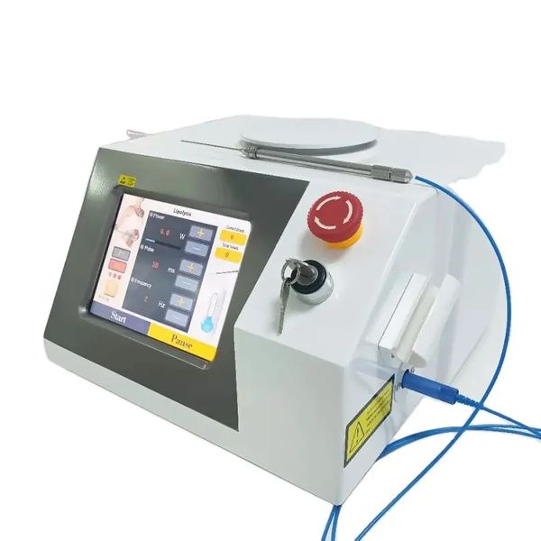 Laser de diodo de comprimento de onda duplo de 980 nm e 1470 nm para remoção de veias em clínicas e consultórios médicos, tratamento de varizes vasculares