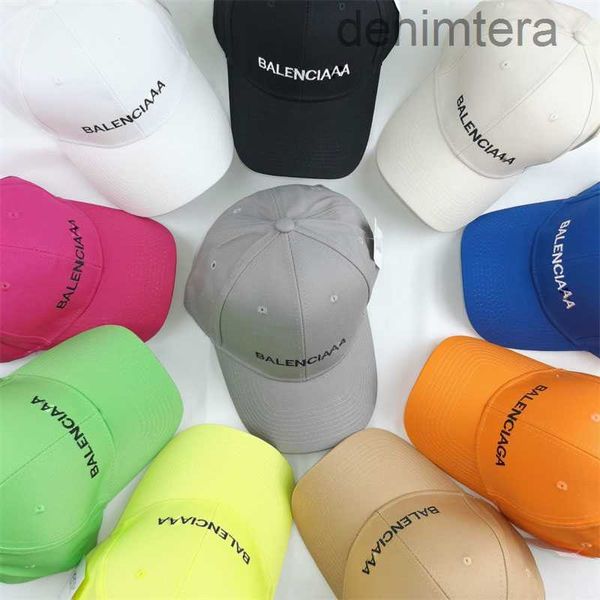 Berretti da baseball Designer Berretto da baseball Uomo Donna Moda Caramella Tinta unita Casquette Coppia Lettera Ricamo Outdoor S6UZ