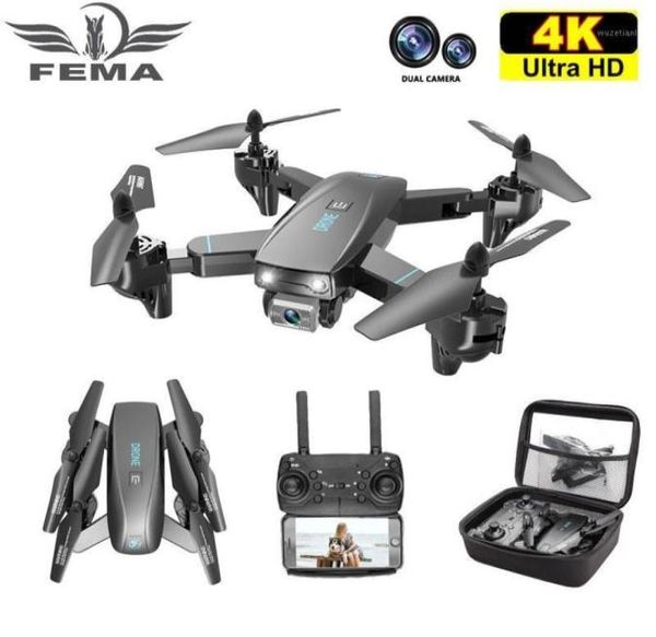 FEMA S173 Mini Drone con fotocamera 4K HD Professionale Grandangolo Selfie WIFI FPV VS RC Quadcopter S167 Dron GPS11122587