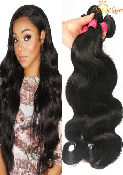 Brazillian Virgin Hair Body Wave 3 oder 4 Bundles Brasilianische Körperwelle Grade 8A Brasilianische Echthaarverlängerungen Nass und gewellt Brasilianisch3471785