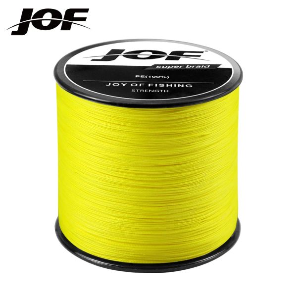 Linhas jof 4 fios 500m linha de pesca em água salgada surf fundição choque líder linhas de pesca 1082lb pe linha surf mar cônico