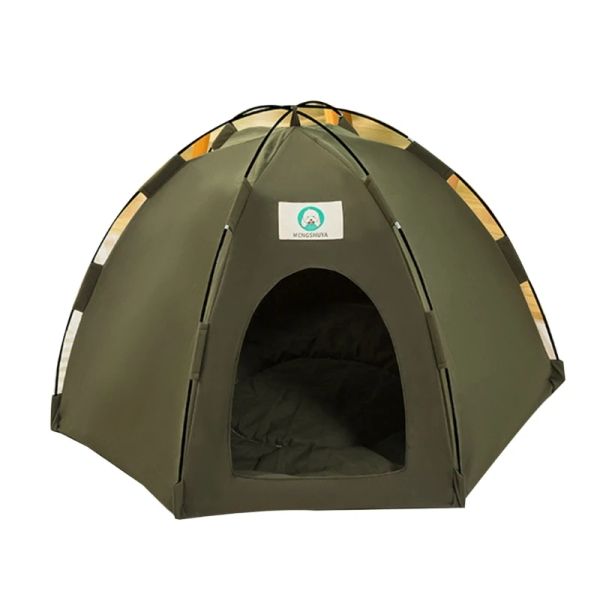 Esteiras Pet Tent House Portátil Removível Leve Teepee Cachorros Cat Indoor Outdoor Kennels com Janela de Malha Respirável