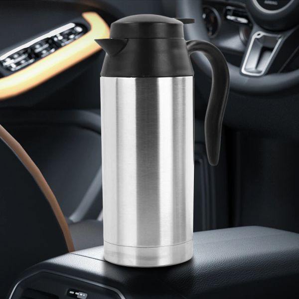 Werkzeuge 12V 24V Auto Heizung Tasse 750ml Elektrische Wasserkocher Edelstahl Smart Kochen Trocken Schutz Wasserkocher Reise kaffee Miik Becher Wärmer Tasse