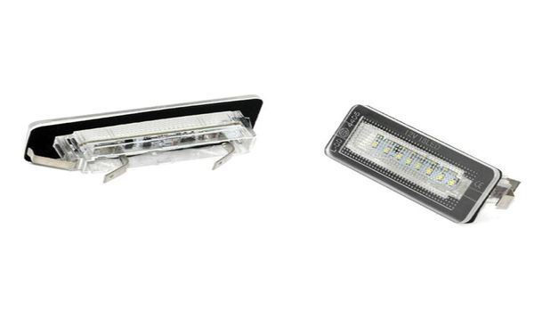 2x led estilo do carro canbus sem código de erro lâmpada da placa de licença para smart fortwo luz da placa traseira acessório automático 4661141