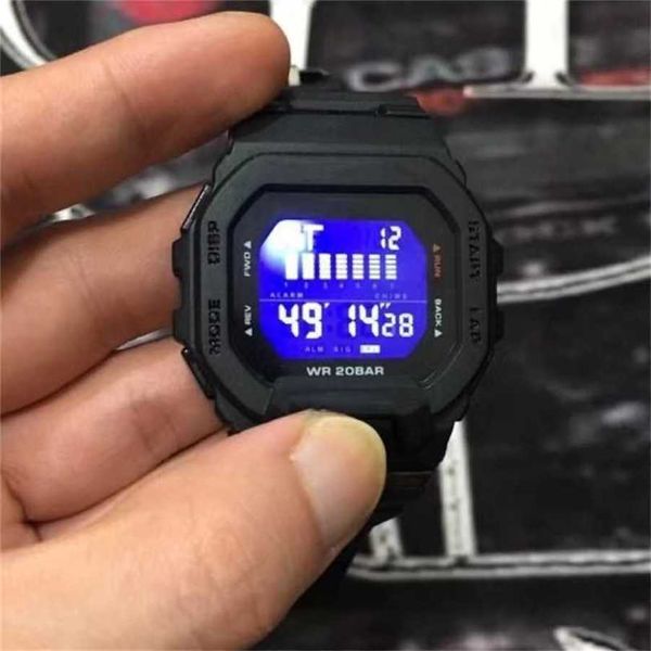 12% di SCONTO orologio Orologio Shock Small Square orologi GBD200 sport manuale Impermeabile antiurto e magnetico Studenti Ragazzi per movimento uomo Oceano