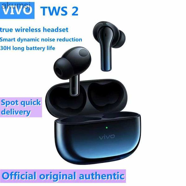 Cep Telefonu Kulaklıklar Vivo TWS Resmi Gerçek Kablosuz Kulaklık Oyunu Düşük Gecikme Bluetooth 5.2 IQOO 6 7 8 9 10 X60 70 80 Pro Plus YQ240304