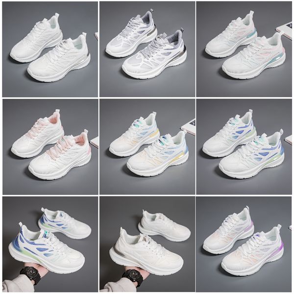 Designer novo 2024 Running Summer Product for Men Mulher Moda Tênis Branco Preto Cinzento Mesh-033 Surface Womens Outdoor Sports Sports Sneaker 58 S