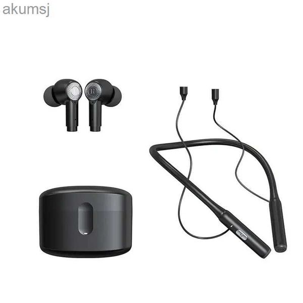 Handy-Kopfhörer Bluetooth-Headset ANC Double Label ENC Zwei-in-Eins-In-Ear-Erkennung Lichtsinn Rauschunterdrückung Hängender Halstyp J9 YQ240304