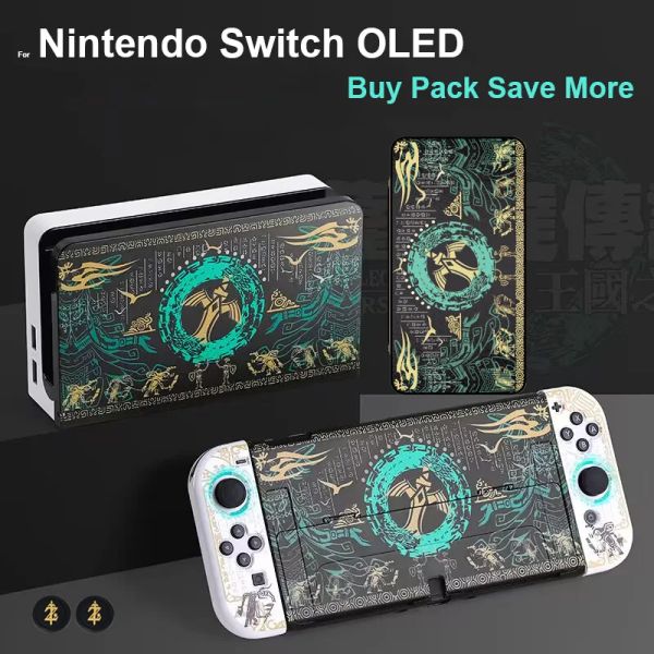 Casos 2023 Novo Anime Hard PC Proteção Shell Capa para Nintendo Switch OLED Console Gaming Acessórios Kit Dropshipping