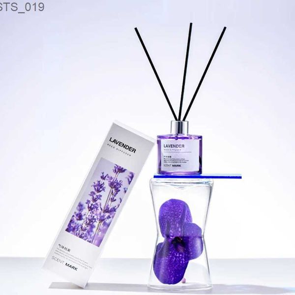 Fragranza Lavanda Camera da letto Aromaterapia liquida 50ml/100ml Set di diffusori a bastoncini di gelsomino Profumo per hotel e casa con bastoncini Abito rosa