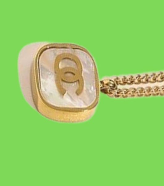 Nunca desaparecendo 14k banhado a ouro marca de luxo designer pingentes colares aço inoxidável dupla carta gargantilha pingente colar corrente 9183185