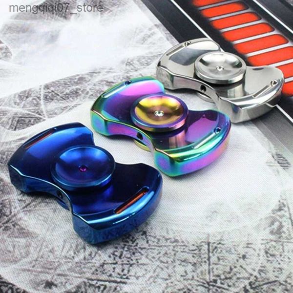 Beyblades Metal Fusion Fingertip Gyro Aço Inoxidável Exército Cavalo ECC Hand Spinner Seiko Metal Crianças Estudante Menino Brinquedo de Redução de Pressão L240304