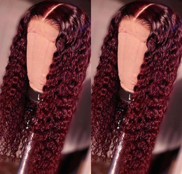 150 yüksek yoğunluklu ön peruk bebek saçları kadınlar için ynthetik peruklar turuncu renk kırmızı uzun kıvırcık saç orta parça ısıl direnç2508143