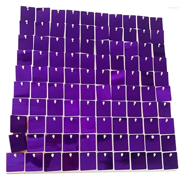 Decorazione per feste 24 pezzi Paillettes Shimmer Fondale da parete Glitter Pannelli attivati ad aria con griglia trasparente per matrimoni Baby Shower