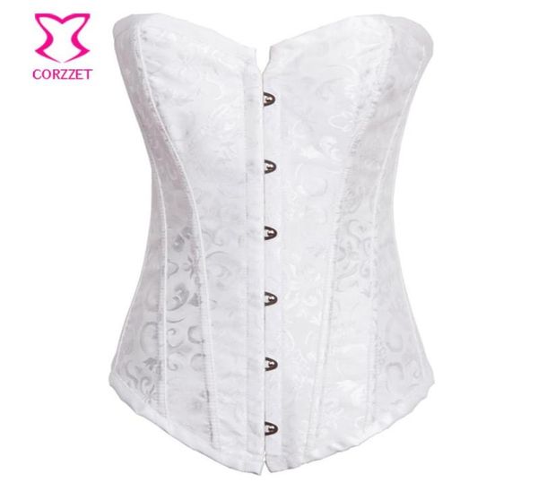 Corsetti e bustini da sposa gotici Corsetto bianco da sposa Top Sexi Lingerie Donna Espartilhos E Corpetes Corsetto Plus Size S2XL5674775