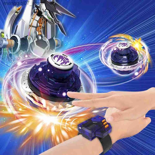 Beyblades Metal Fusion Infinity Nado 3 Original Electronic Thunder Stallion Controller Set Metal Ring Battle Gyro Auto-Spin Spinning Tops Kids Toys L240304