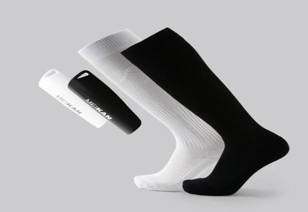 Caneleiras de futebol profissional almofadas meias esportes guarda perna mangas protetor de panturrilha algodão quente engrossar meias espinilleras4121165