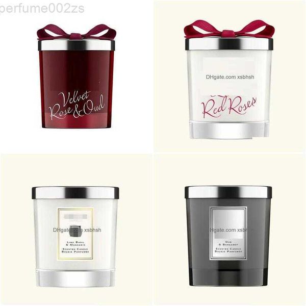 Candele di lusso Candela profumata di design Uomo Donna Pera inglese Rosa rossa Fragranza Deodorante per ambienti Consegna a goccia Giardino domestico Dh27NS6NK