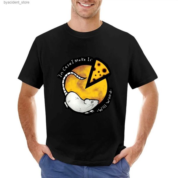 T-shirt da uomo Rat In The Moon (Will Wood) T-shirt vestiti estetici spazi vuoti vestiti estivi semplici magliette da uomo L240304