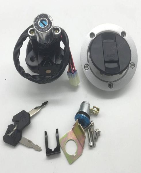 Interruptor de ignição para motocicleta, tampa de gás de combustível, conjunto de chave de bloqueio de assento para suzuki gsxr600750 20042015 gsxr1000 20032015 sv650 200820122404733