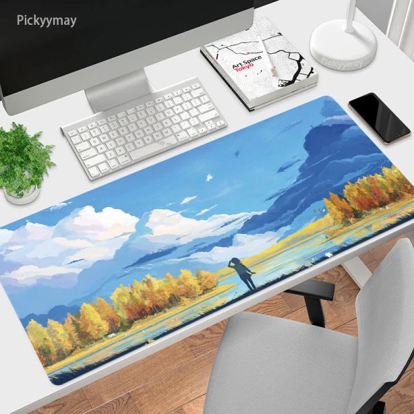 Pads Anime Clouds Mouseepad клавиатура Mause Dest Mat PC Gamer Accessories Office Accessories Mouse Pad Carpet Computer Mausepad