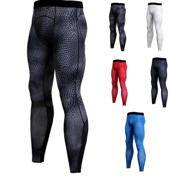 Erkek sıkıştırma spor pantolon koşu tayt kuru fit taban katmanı jogger fitness spor salonu giyim vücut geliştirme pantolonlar sıska tozluklar5956830